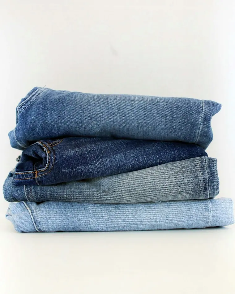 Slub-textured wide-leg jeans